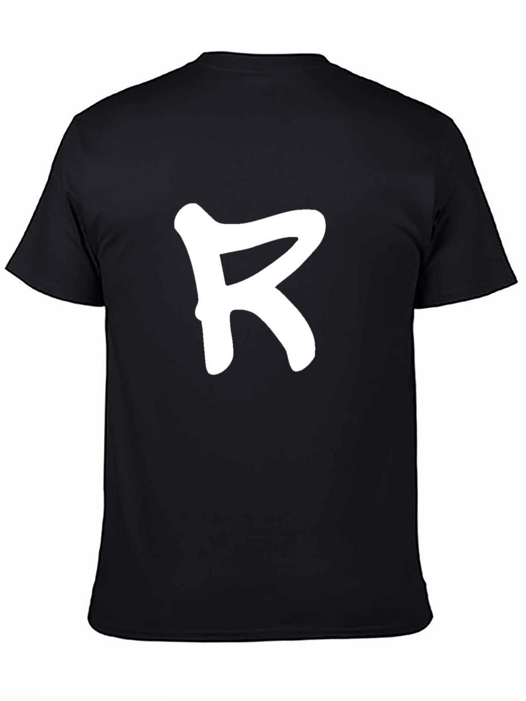 Bold R Black Tee - Casual Cool