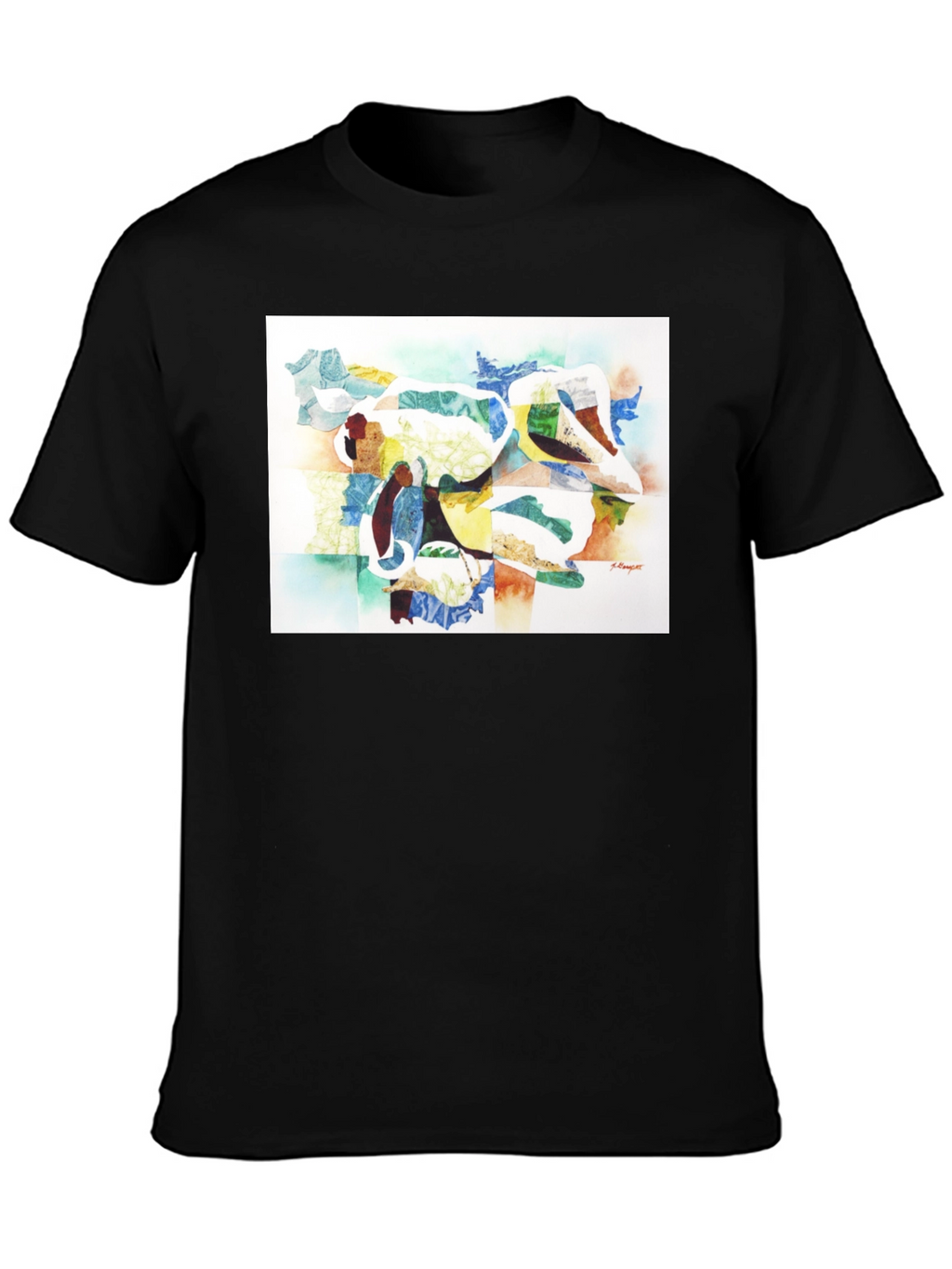Abstract Art Graphic Tee - Modern Casual Wear