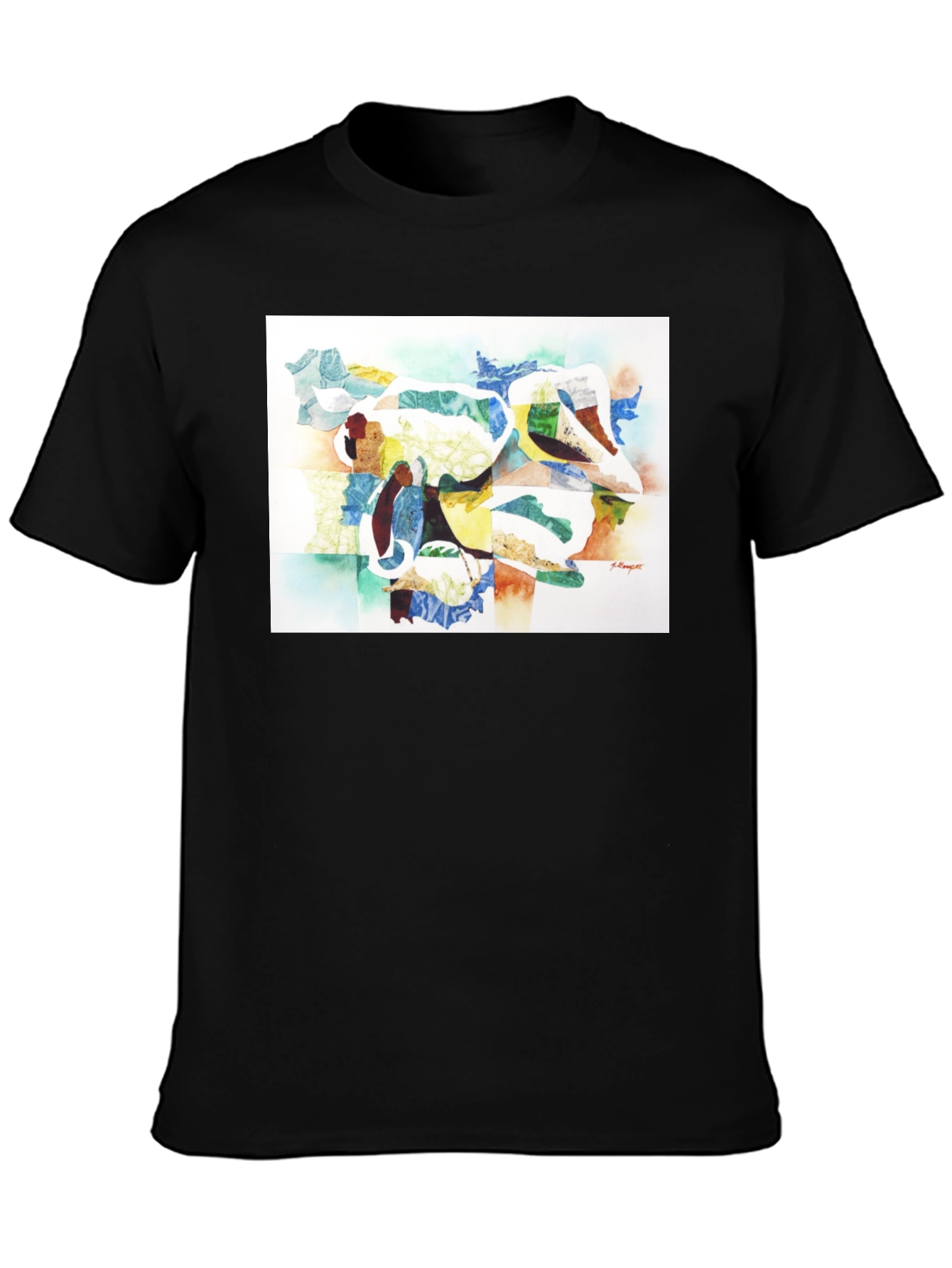 Abstract Art Graphic Tee - Modern Casual Wear