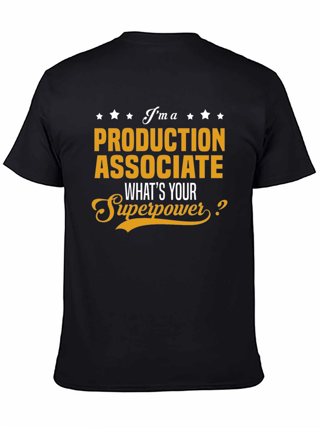 Production Associate Superpower Black Graphic T-Shirt