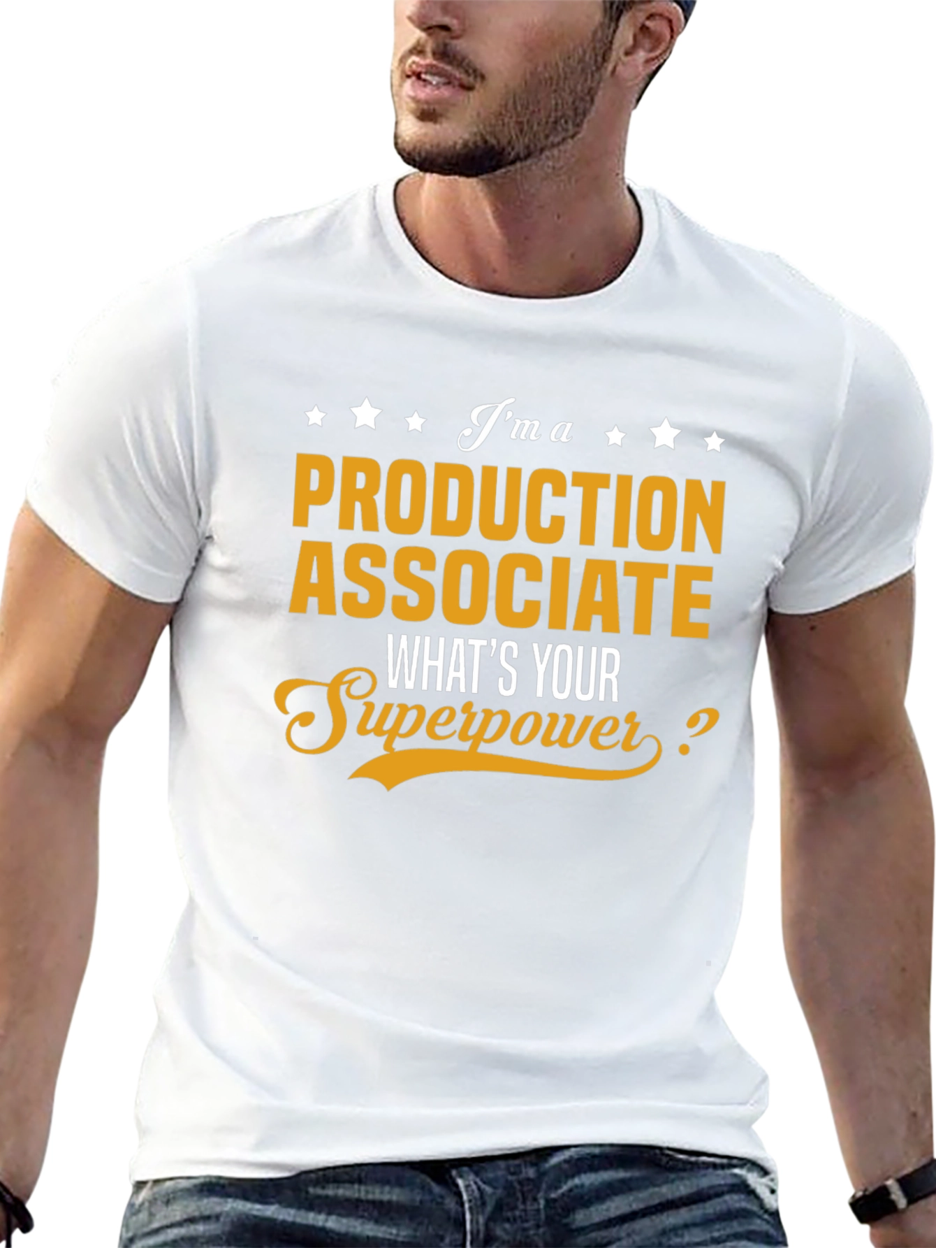Production Associate Superpower Black Graphic T-Shirt