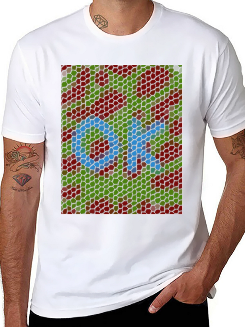 Abstract OK Mosaic Graphic Tee