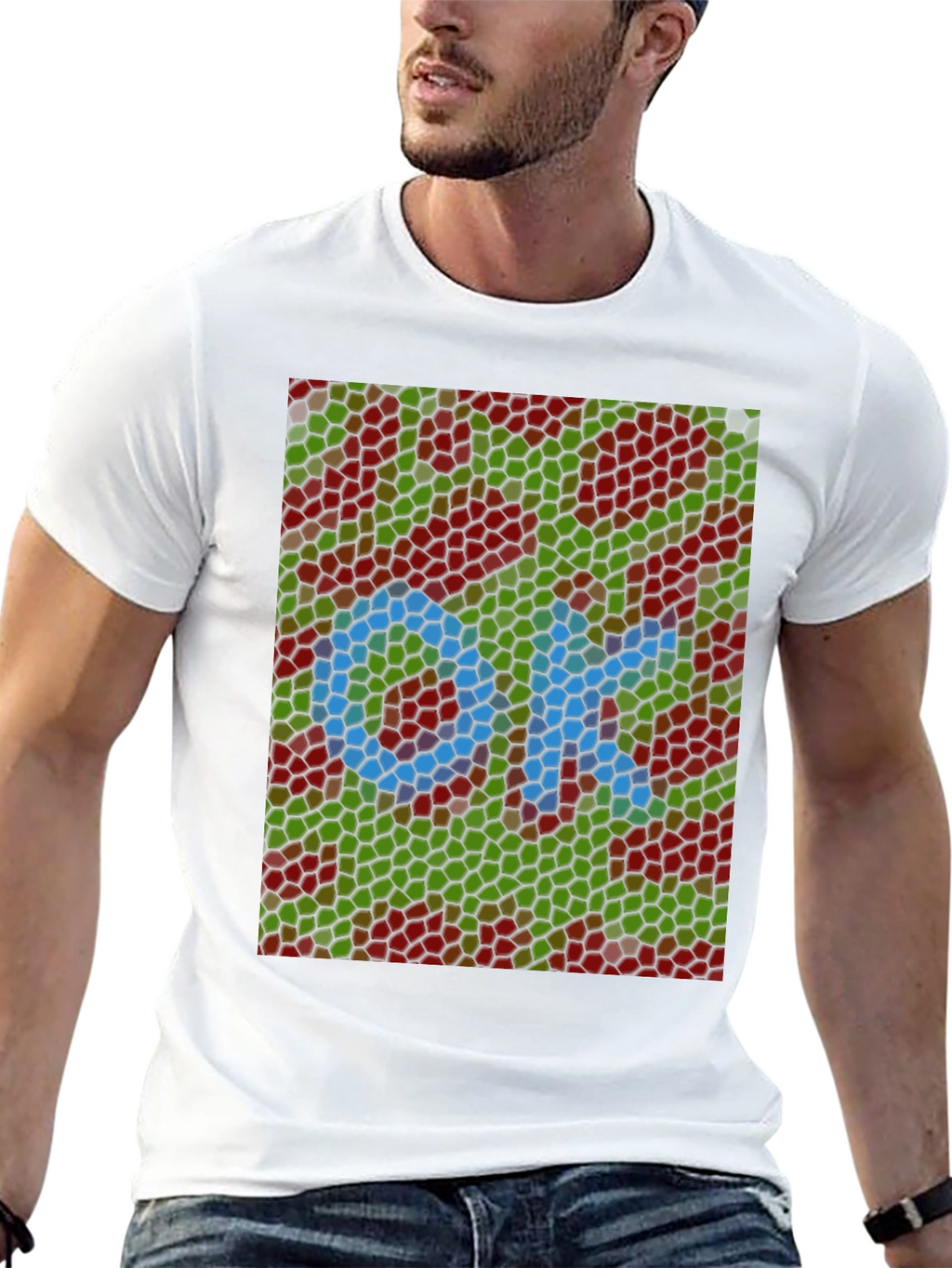 Abstract OK Mosaic Graphic Tee