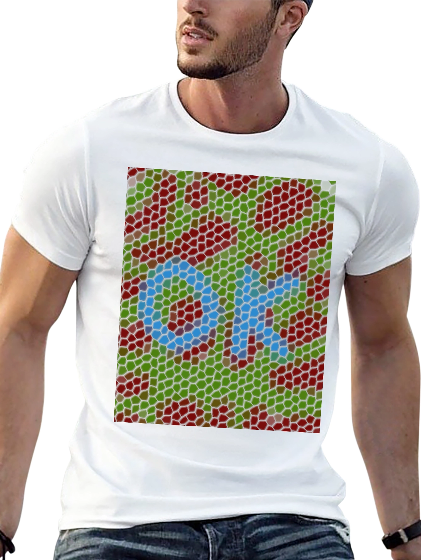 Abstract OK Mosaic Graphic Tee