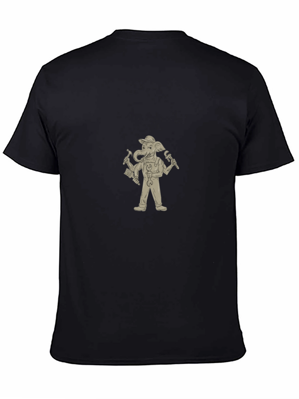 Elephant Cartoon Mechanic T-Shirt