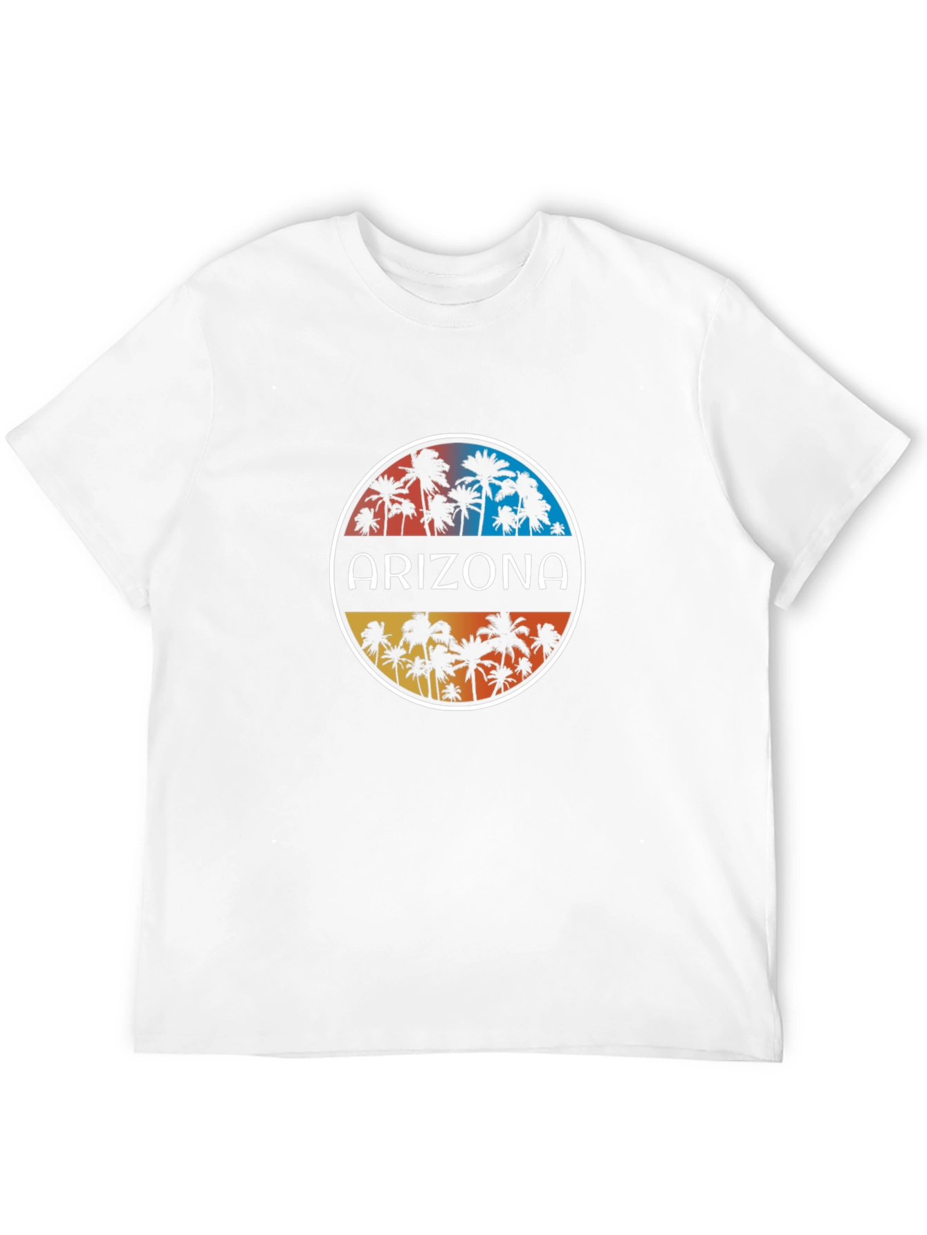 Arizona Palm Tree Graphic T-Shirt - Black