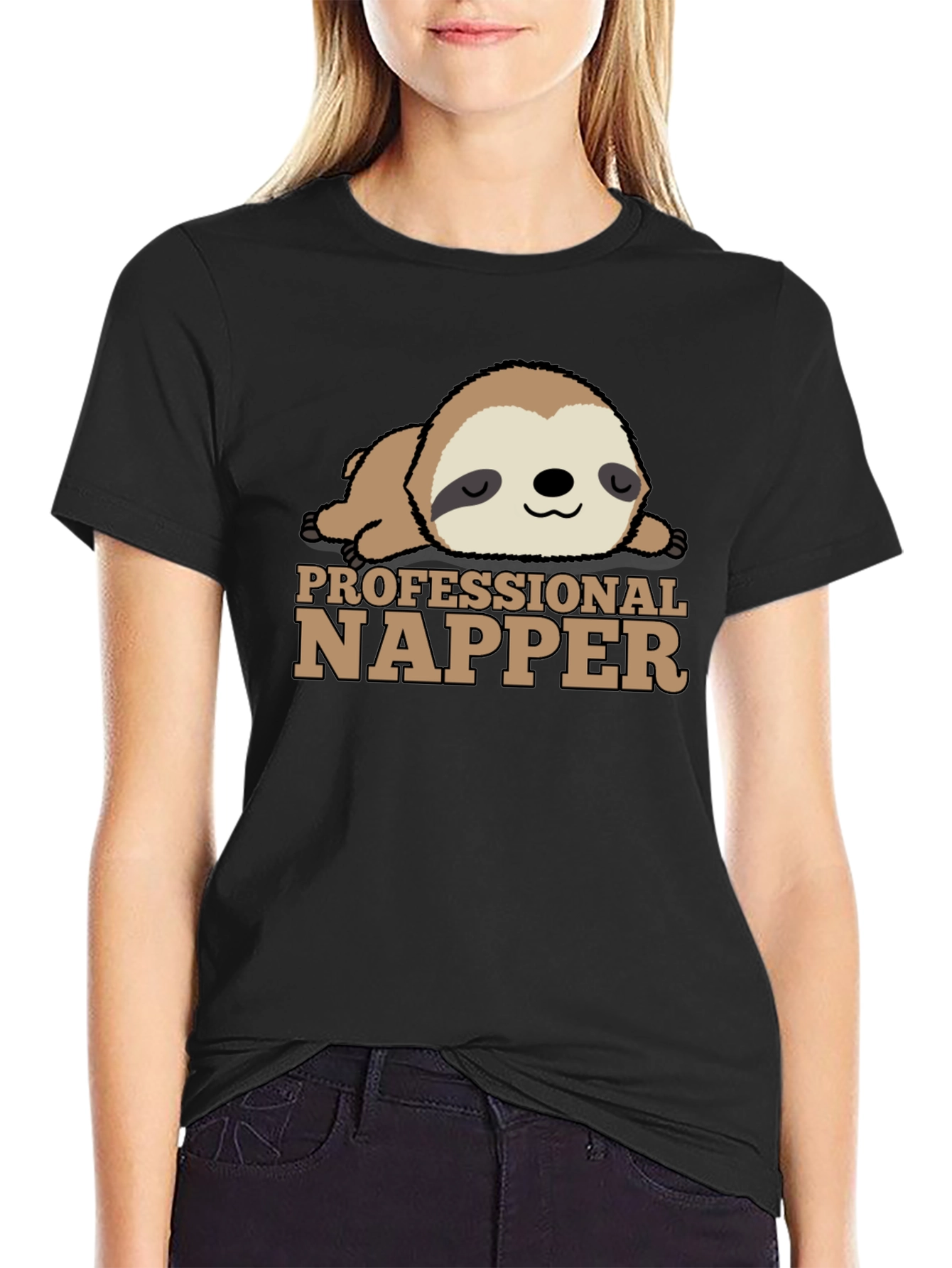 Professional Napper Sloth T-Shirt - Relax & Sleep in Style!