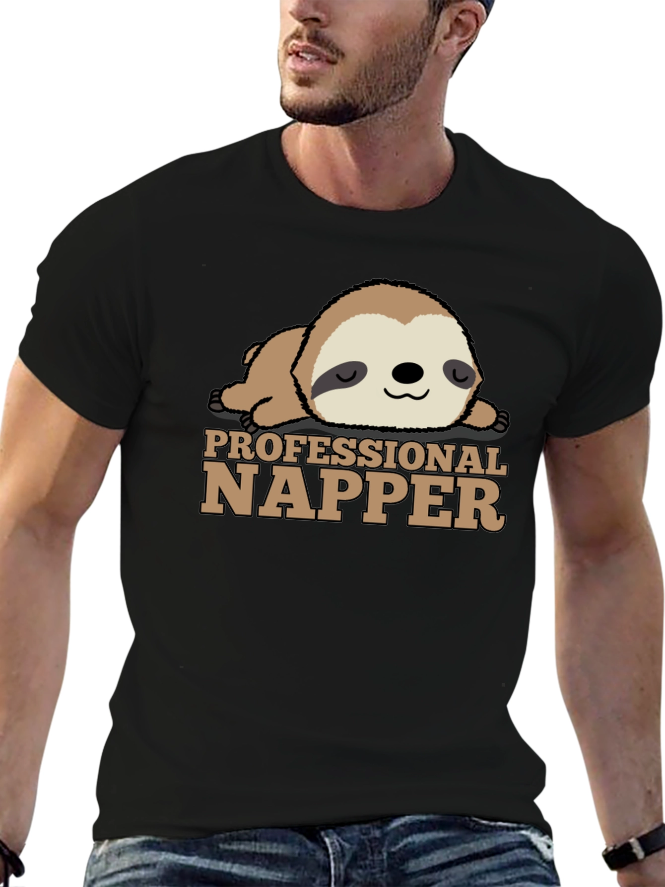 Professional Napper Sloth T-Shirt - Relax & Sleep in Style!
