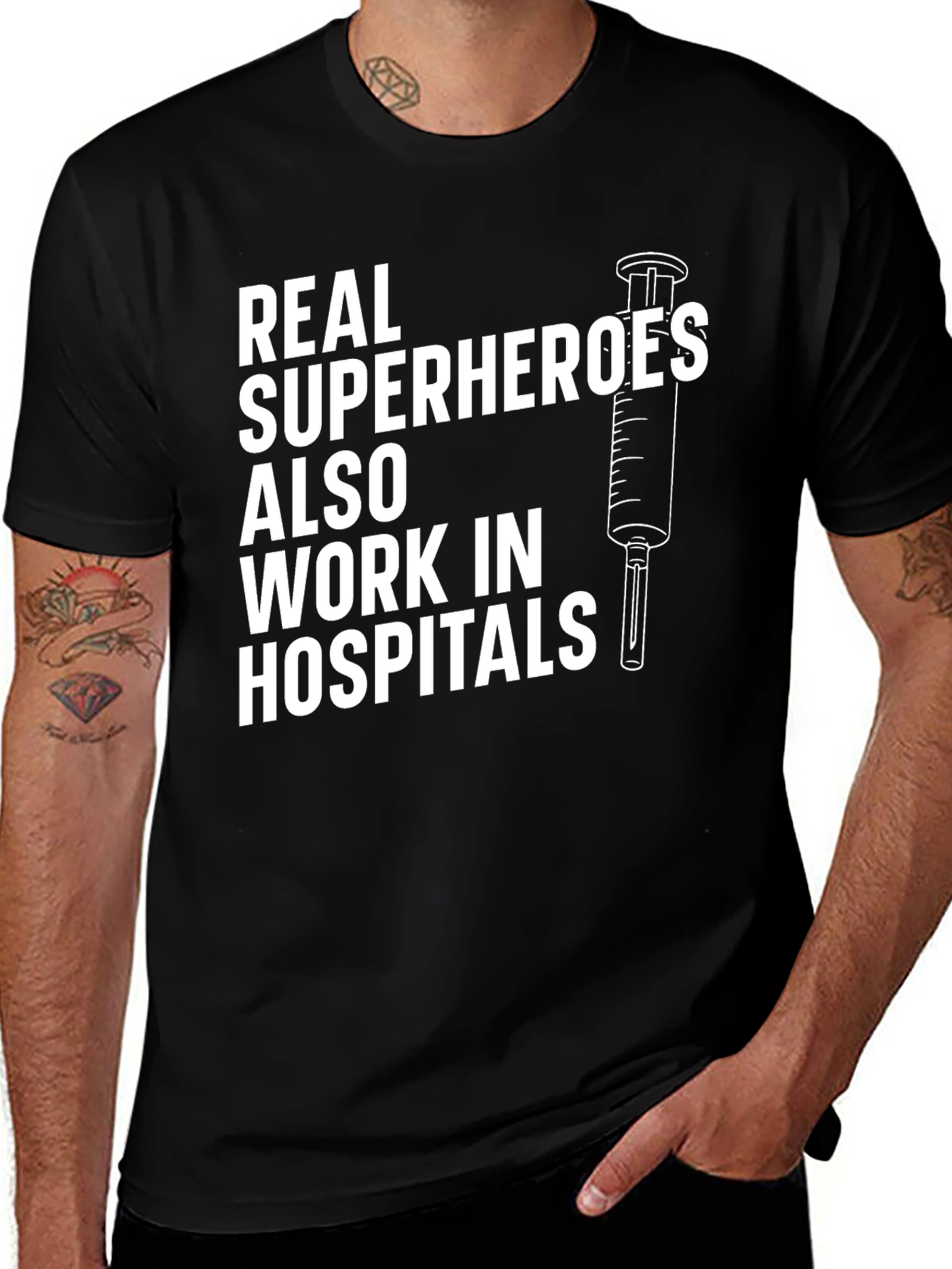 Hospital Superheroes Graphic Tee