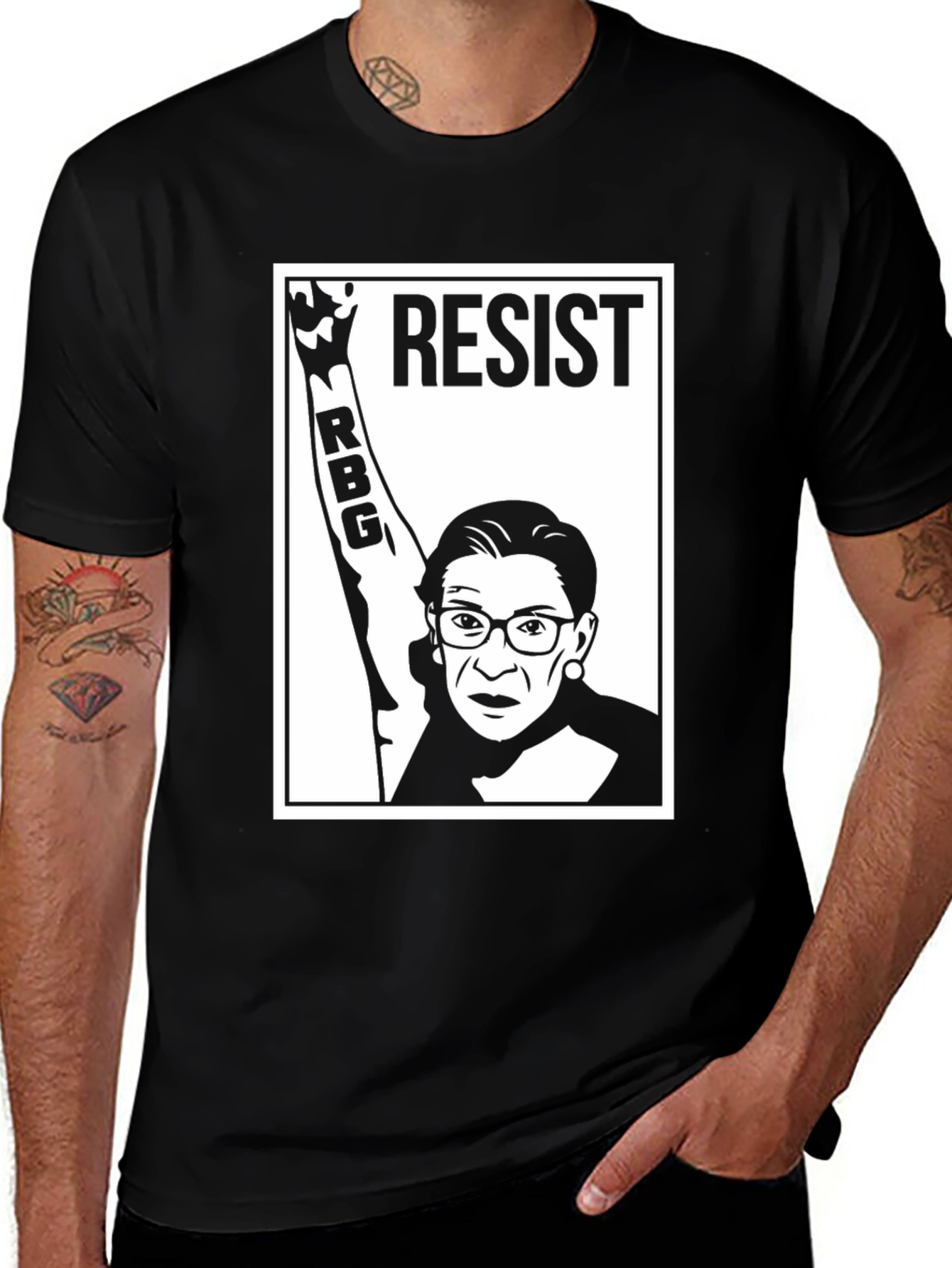 Resist RBG T-Shirt - Ruth Bader Ginsburg Activist Tee