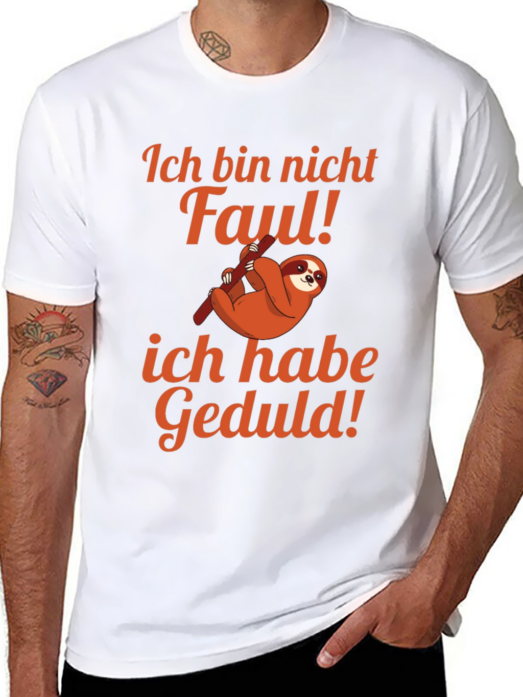 Ich Bin Nicht Faul! Sloth Graphic Tee