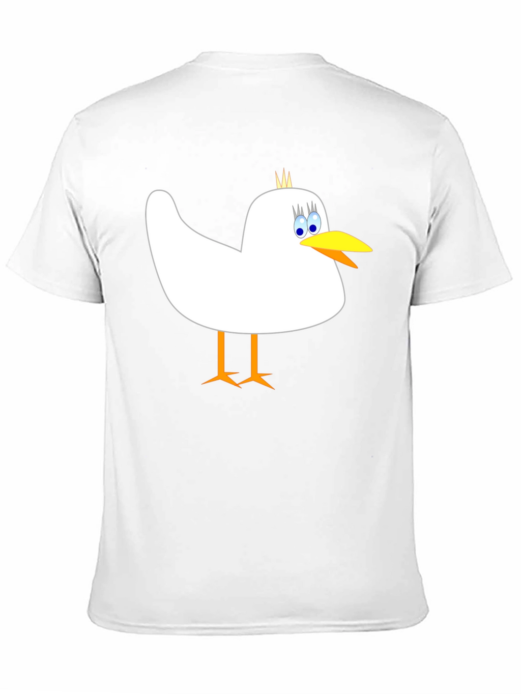 Whimsical Bird Graphic Tee - Mens Black Cotton Shirt