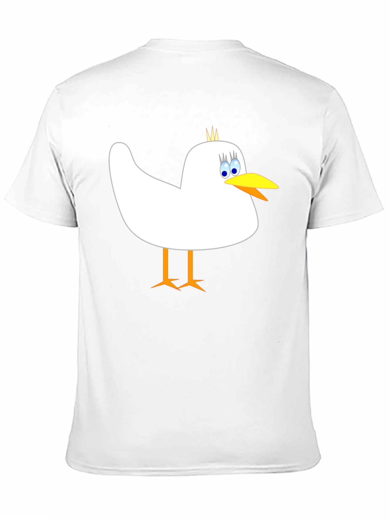Whimsical Bird Graphic Tee - Mens Black Cotton Shirt