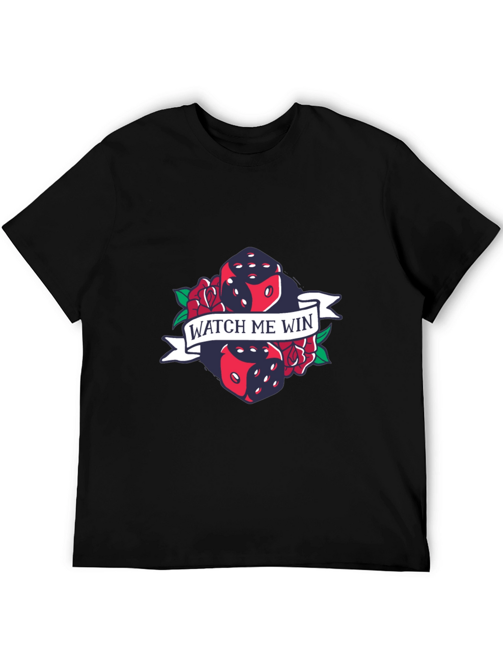 Watch Me Win Dice Graphic T-Shirt - Lucky Tee