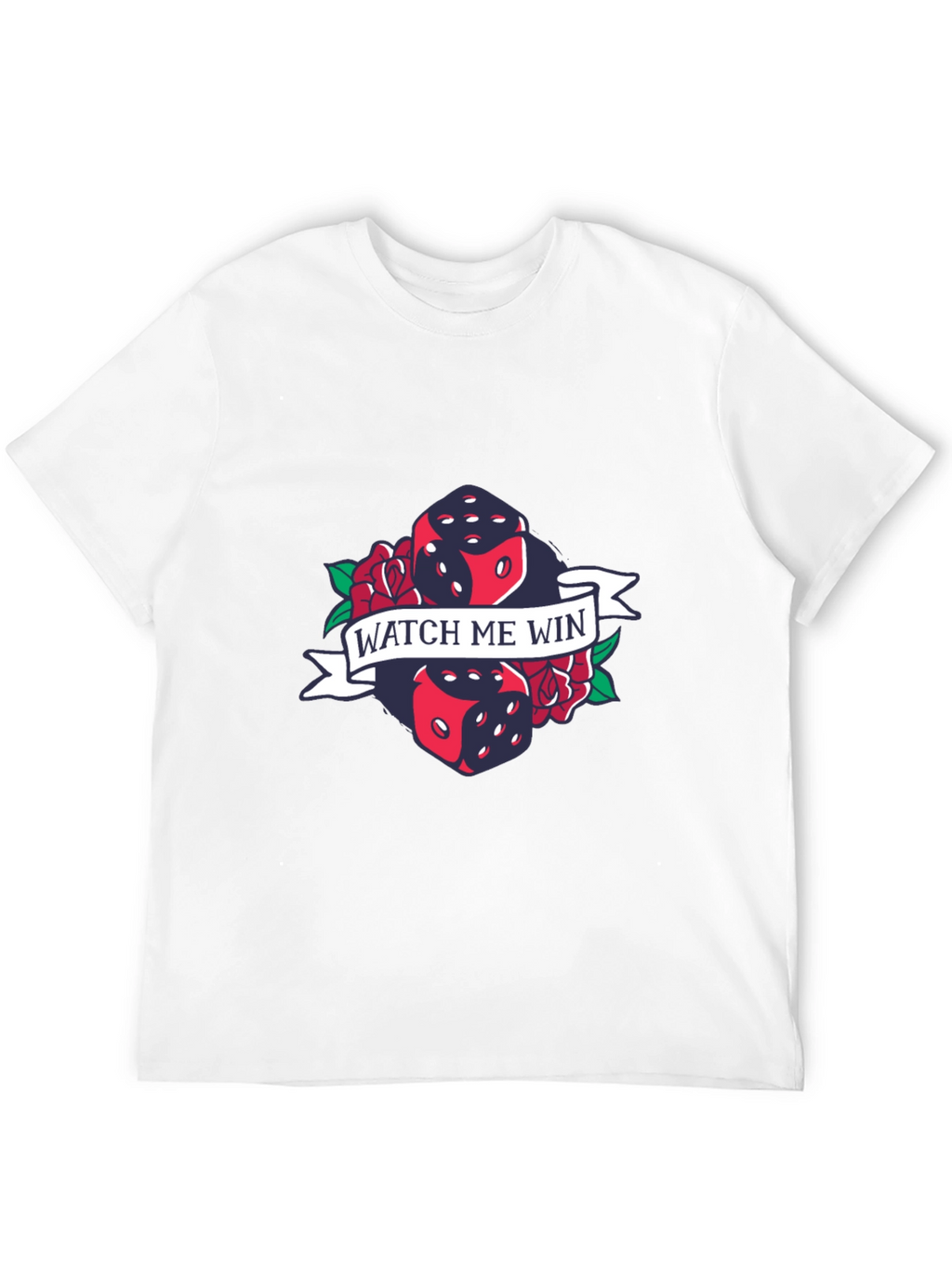 Watch Me Win Dice Graphic T-Shirt - Lucky Tee