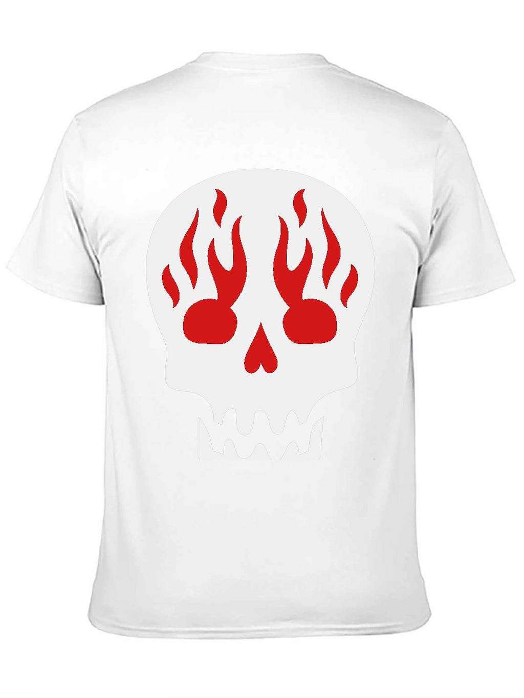 Skull Flame Graphic Black T-Shirt