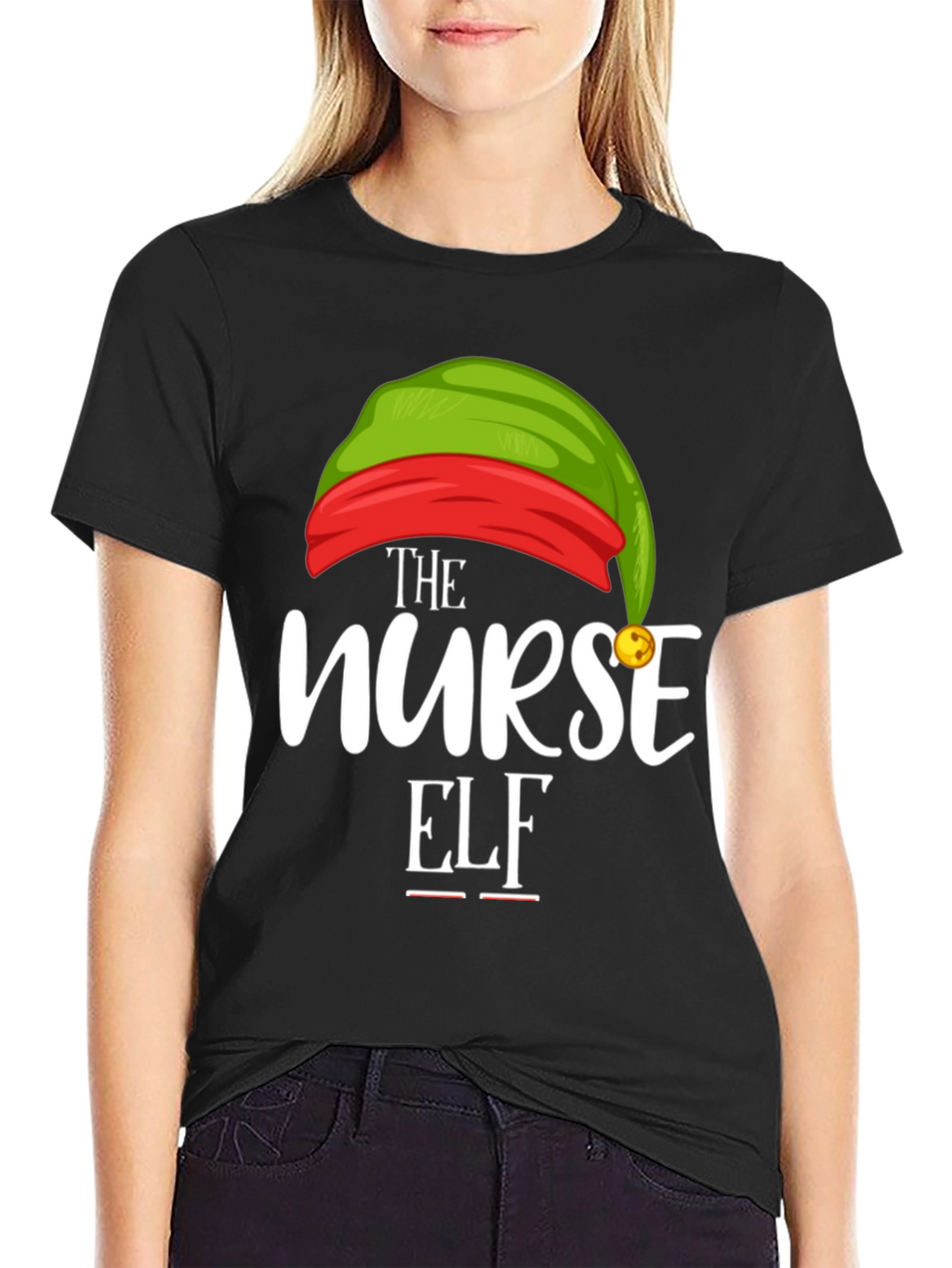 Nurse Elf Christmas T-Shirt - Holiday Apparel