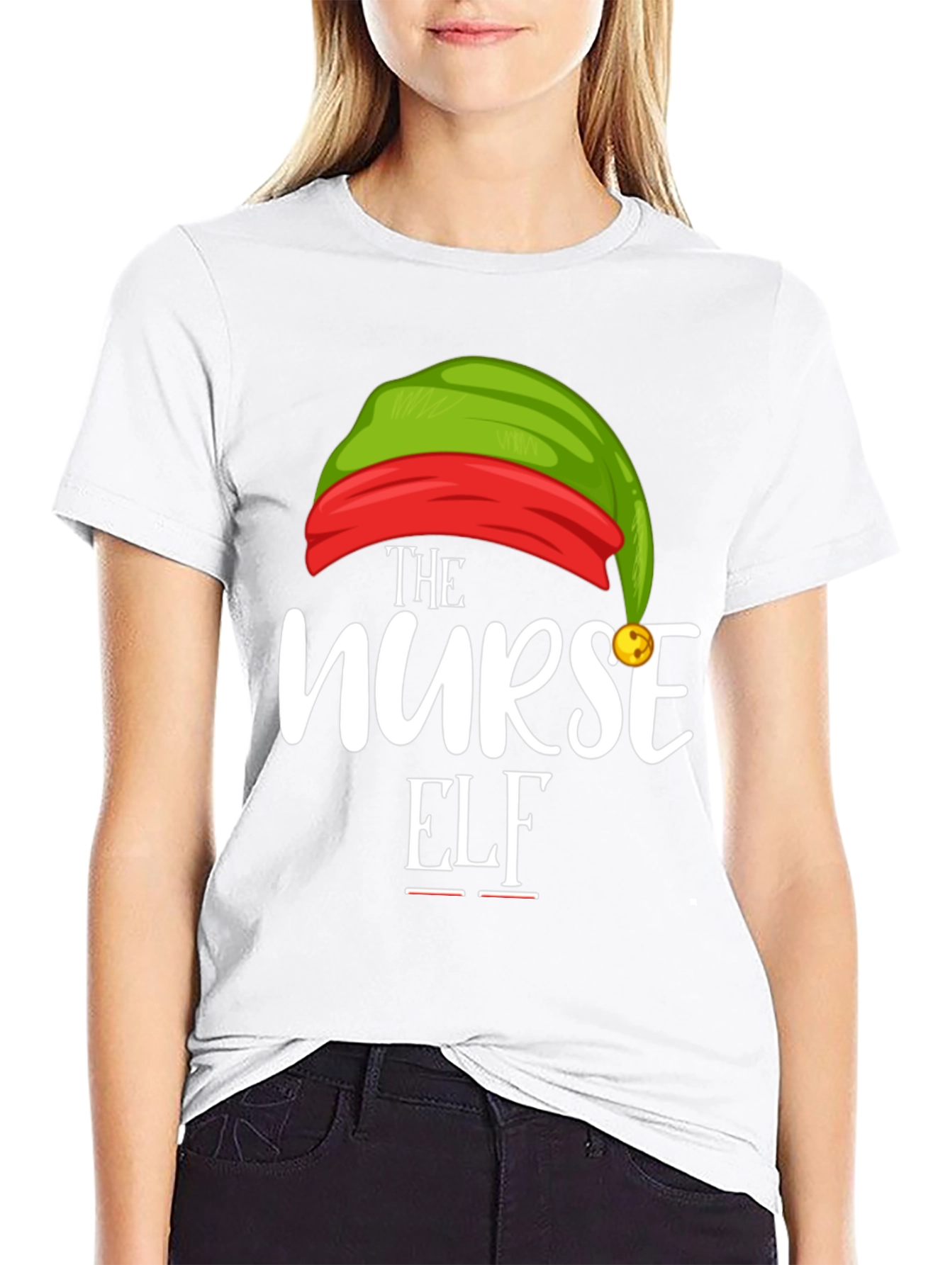 Nurse Elf Christmas T-Shirt - Holiday Apparel