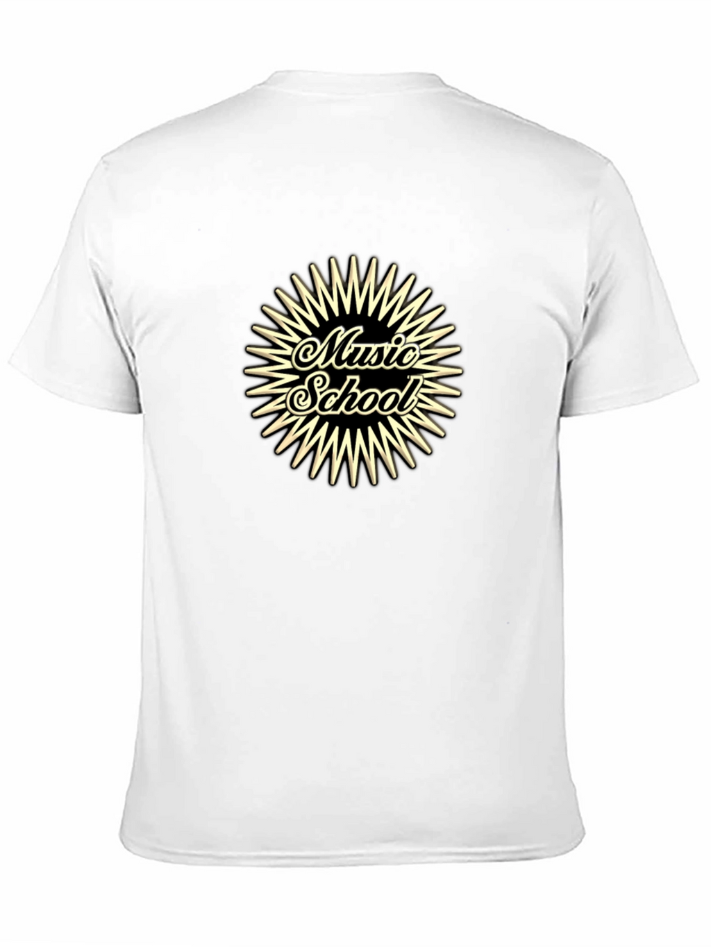 Music School Graphic Tee - Black Cotton T-Shirt