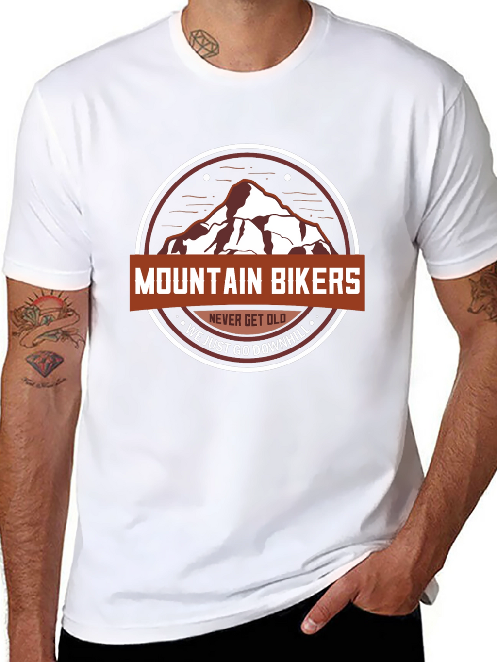 Mountain Bikers Never Get Old T-Shirt
