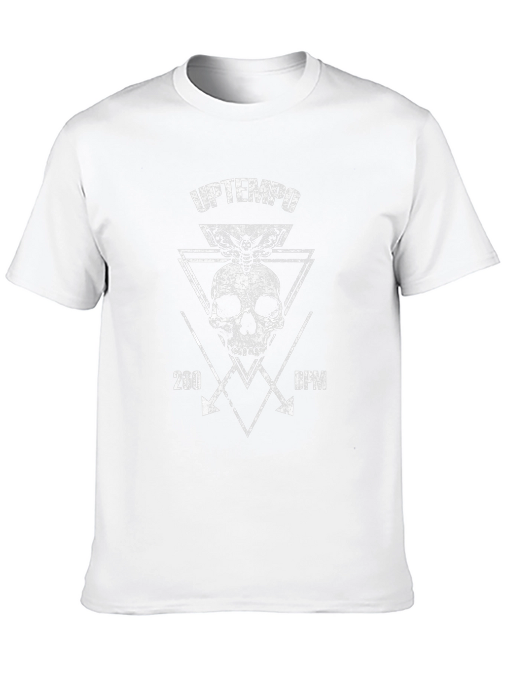Uptempo Skull Graphic Tee - Edgy Black T-Shirt