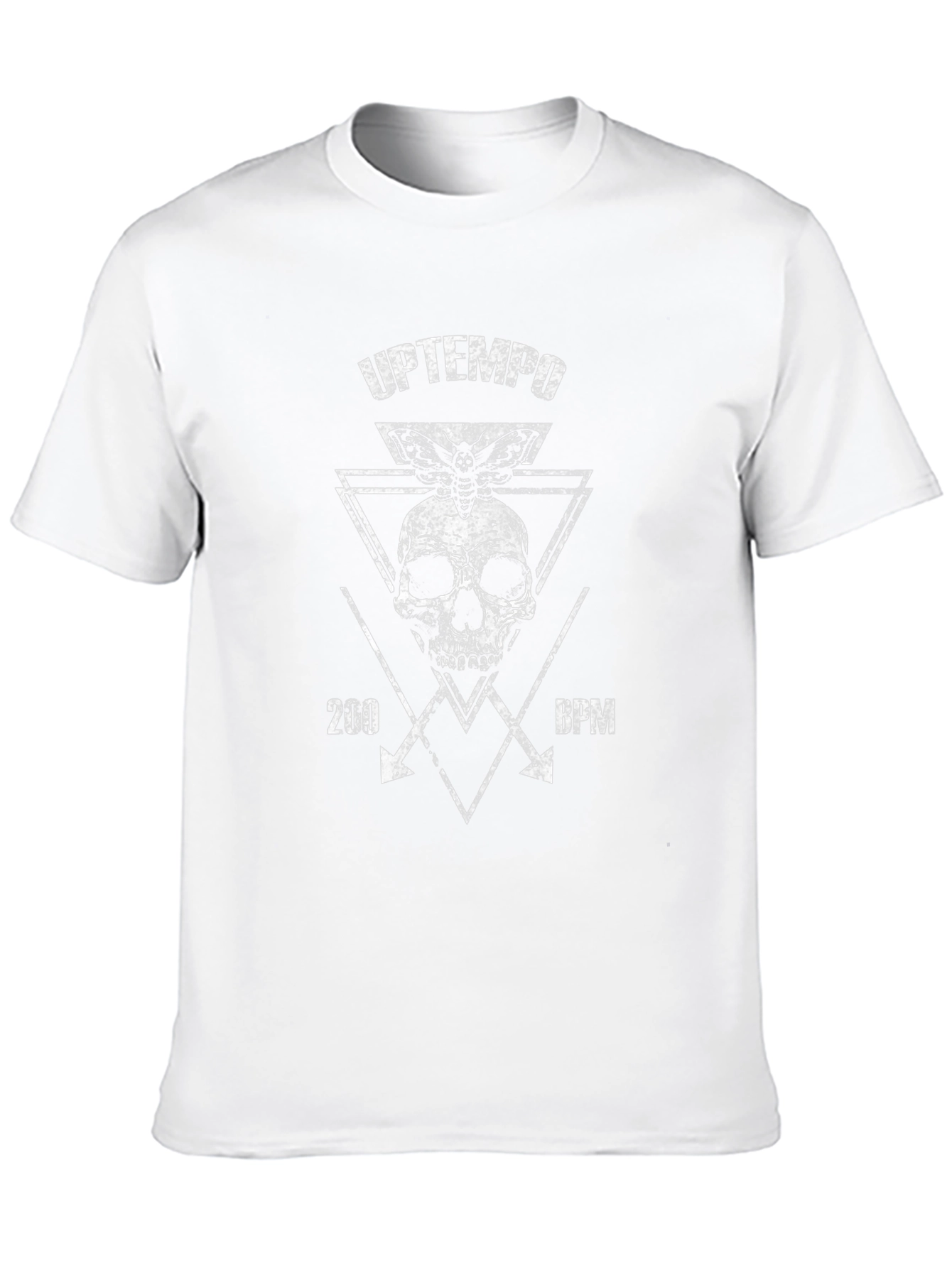 Uptempo Skull Graphic Tee - Edgy Black T-Shirt