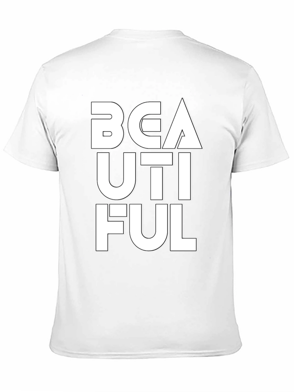 Beautiful Graphic Tee - Black Cotton T-Shirt