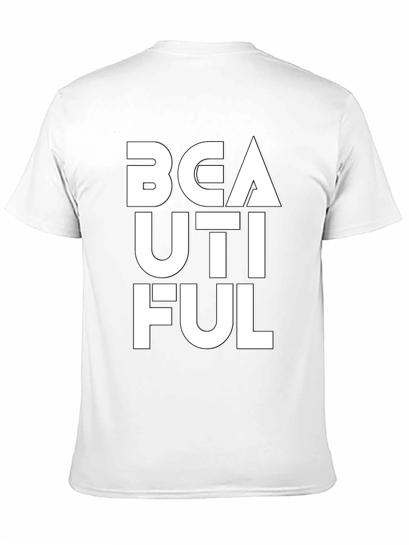 Beautiful Graphic Tee - Black Cotton T-Shirt