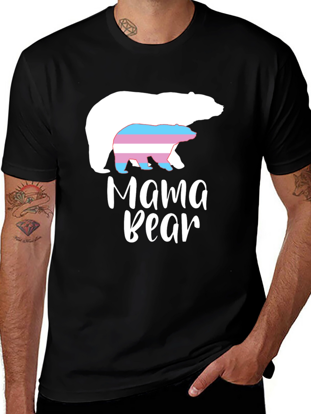 Mama Bear Transgender Pride T-Shirt