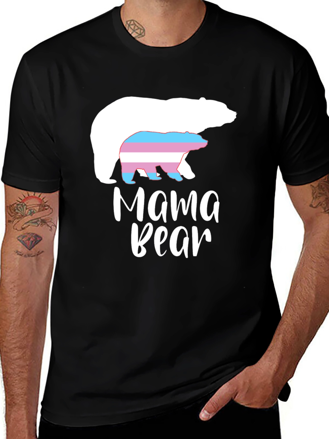 Mama Bear Transgender Pride T-Shirt
