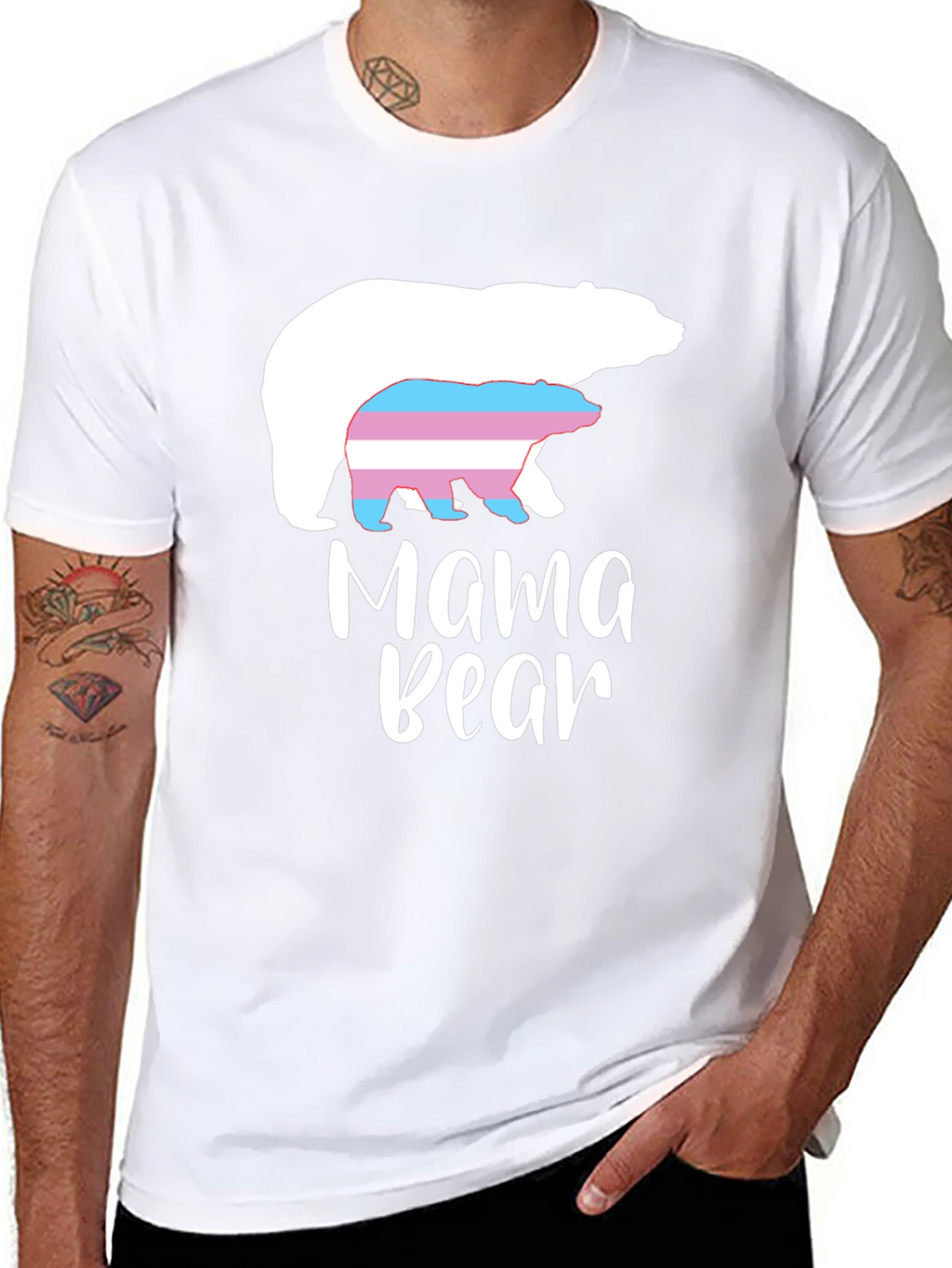 Mama Bear Transgender Pride T-Shirt