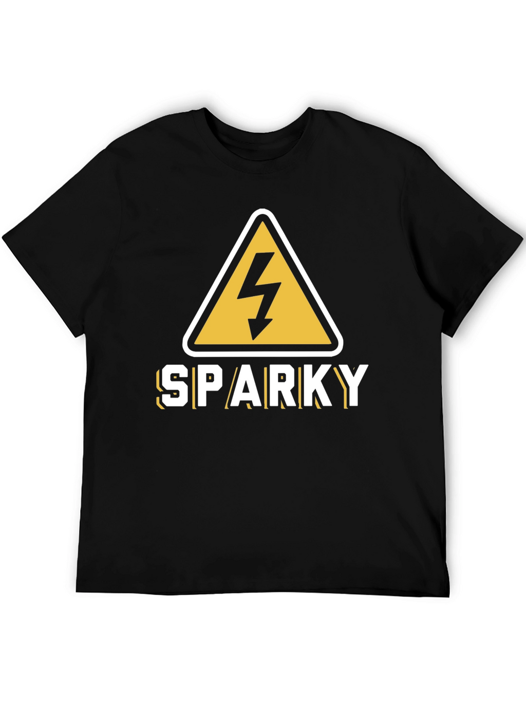 Sparky Electricity Warning T-Shirt - Black