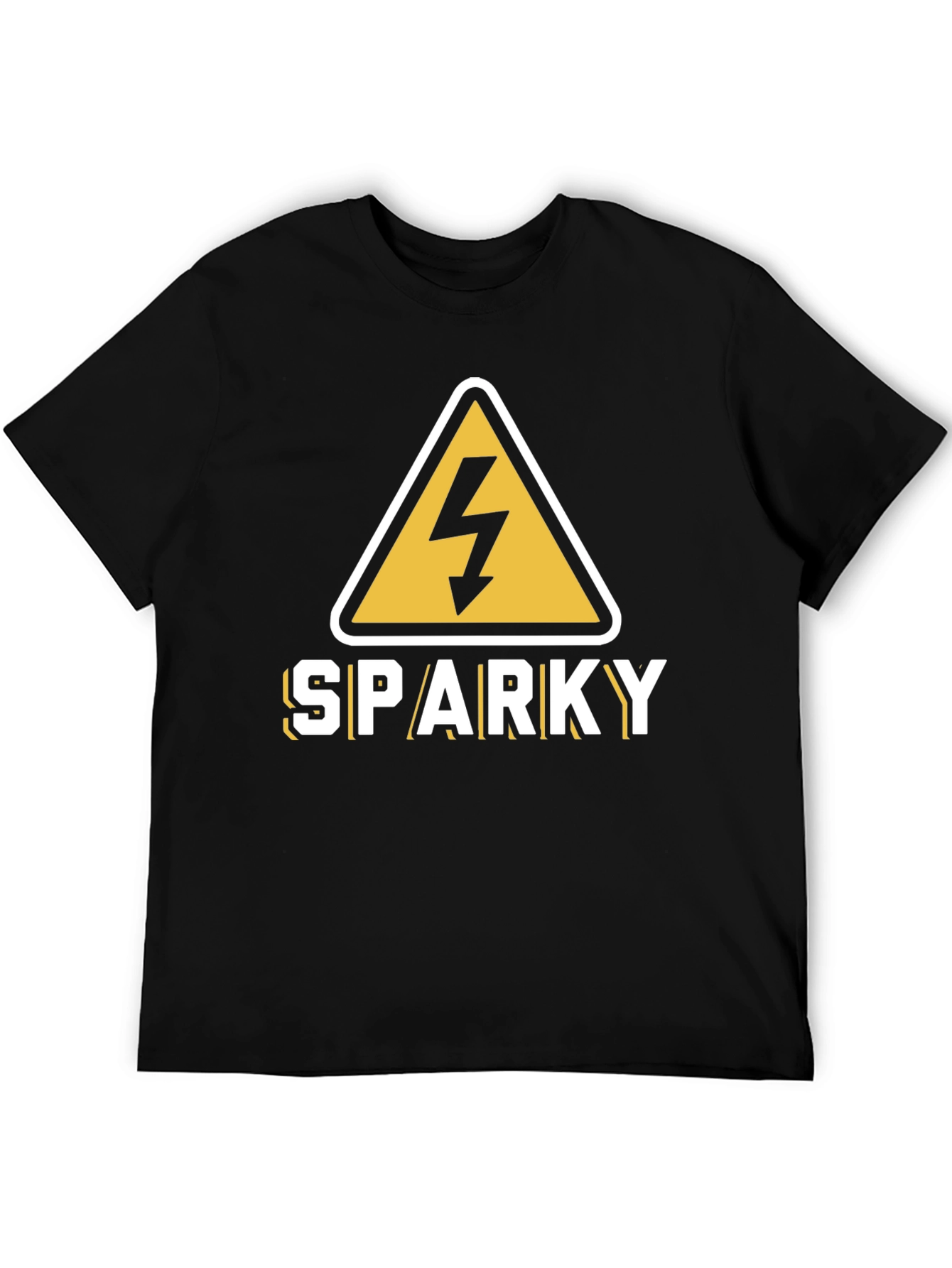 Sparky Electricity Warning T-Shirt - Black
