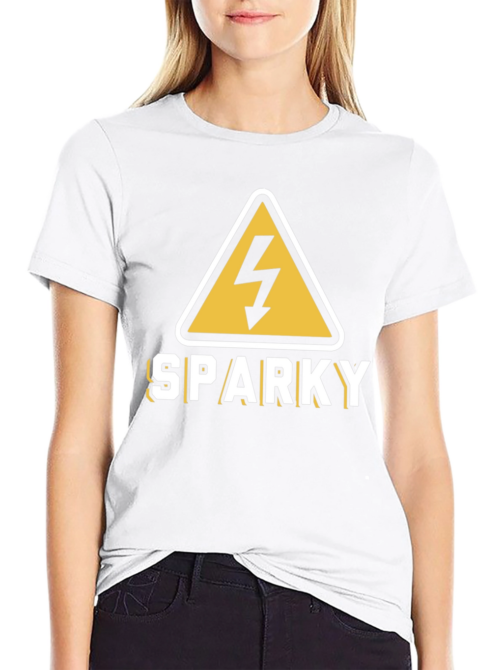 Sparky Electricity Warning T-Shirt - Black