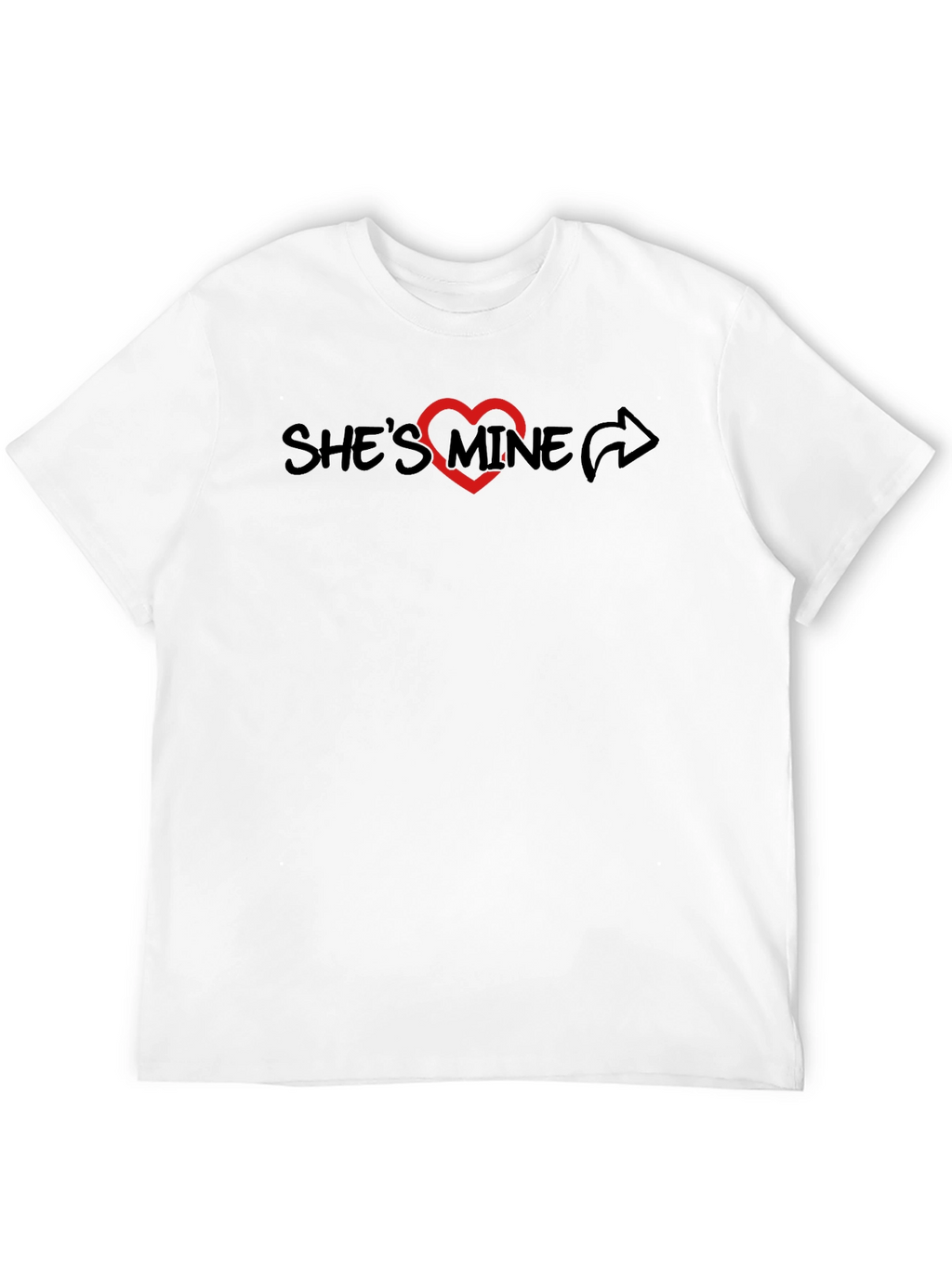Shes Mine T-Shirt - Heart Graphic