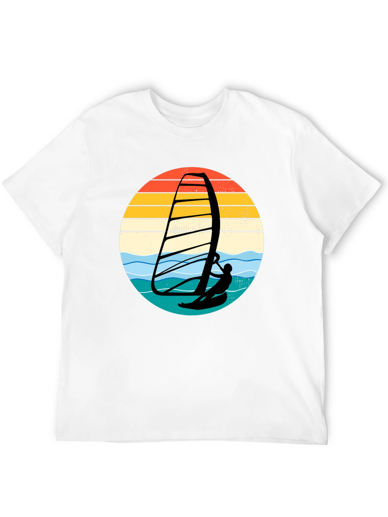Retro Windsurfer Graphic T-Shirt