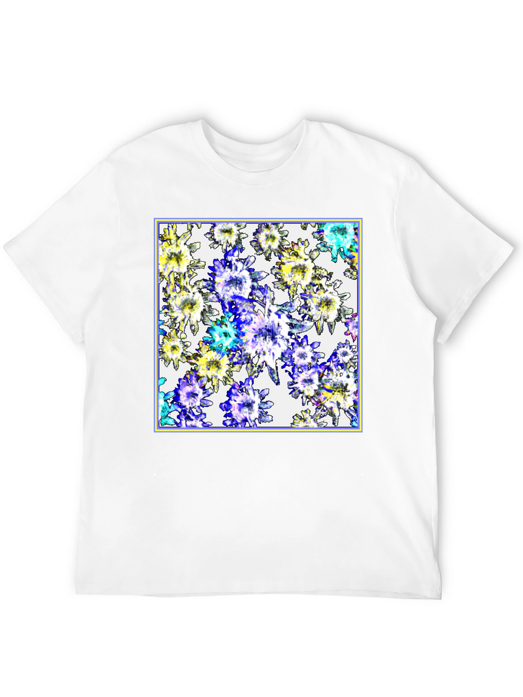 Floral Burst Black T-Shirt