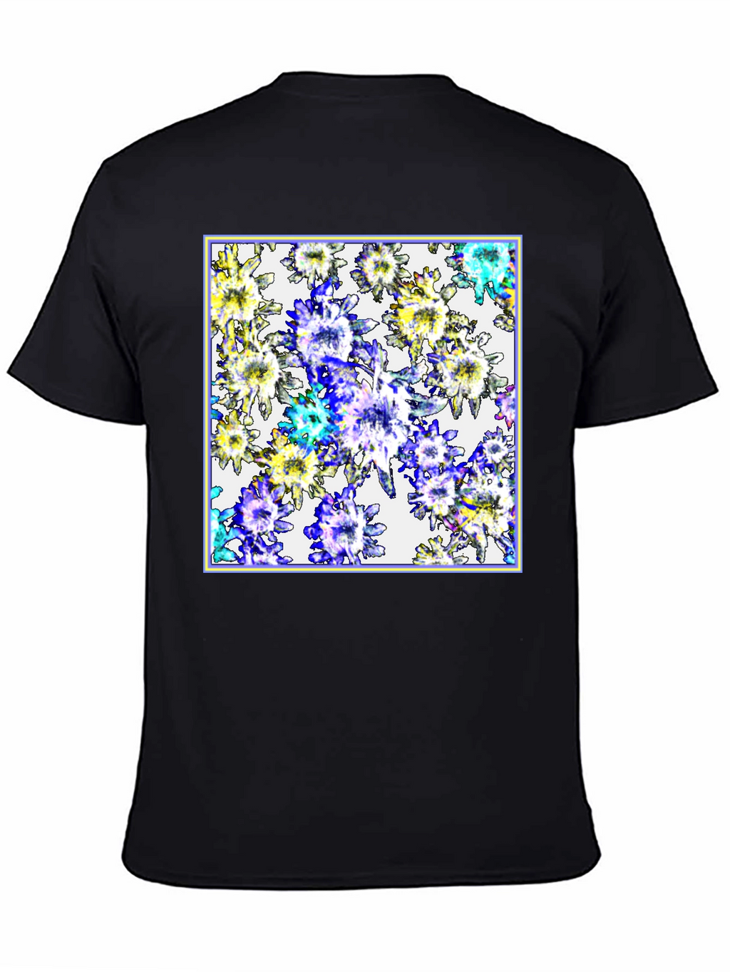 Floral Burst Black T-Shirt