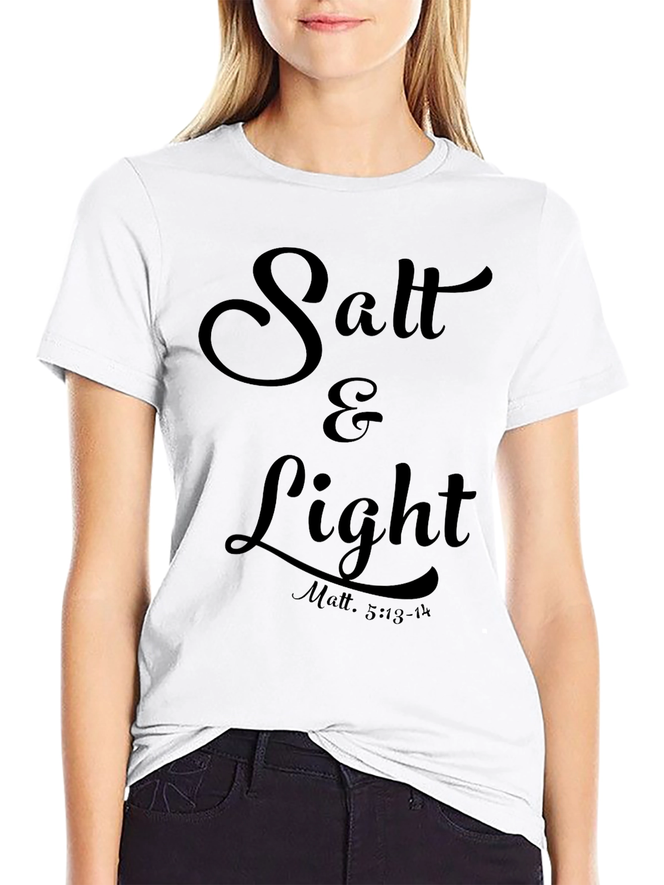 Salt & Light Christian T-Shirt - Matte 5:13-14