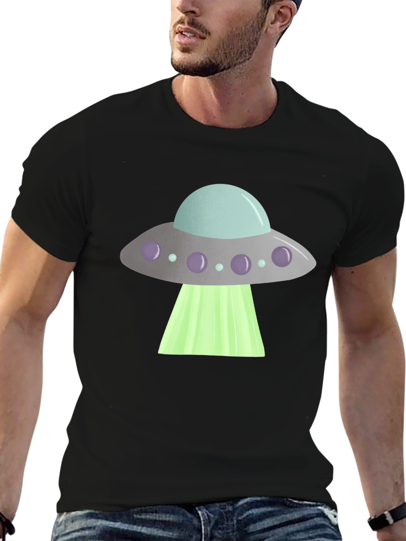 UFO Graphic T-Shirt - Beam Me Up!