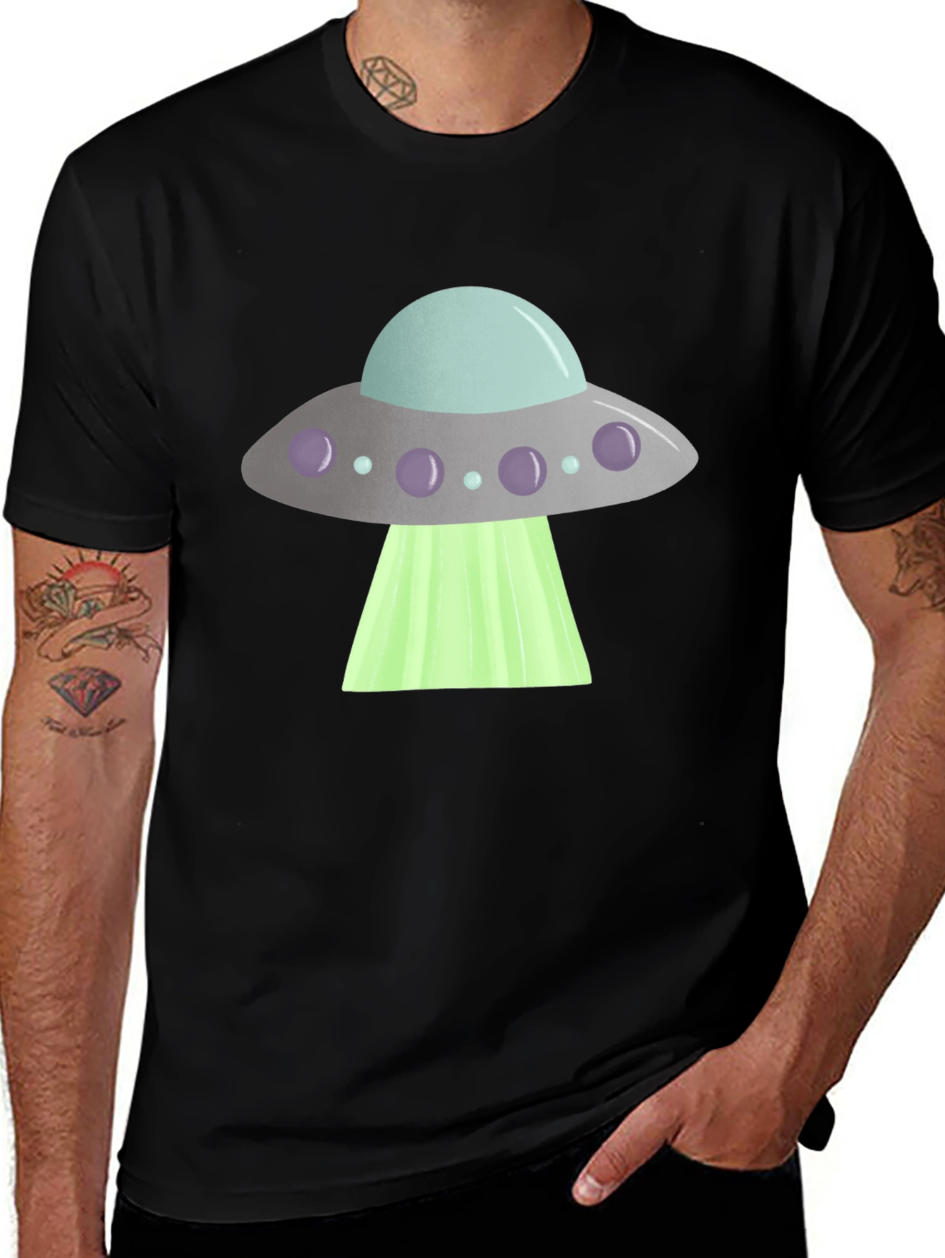 UFO Graphic T-Shirt - Beam Me Up!