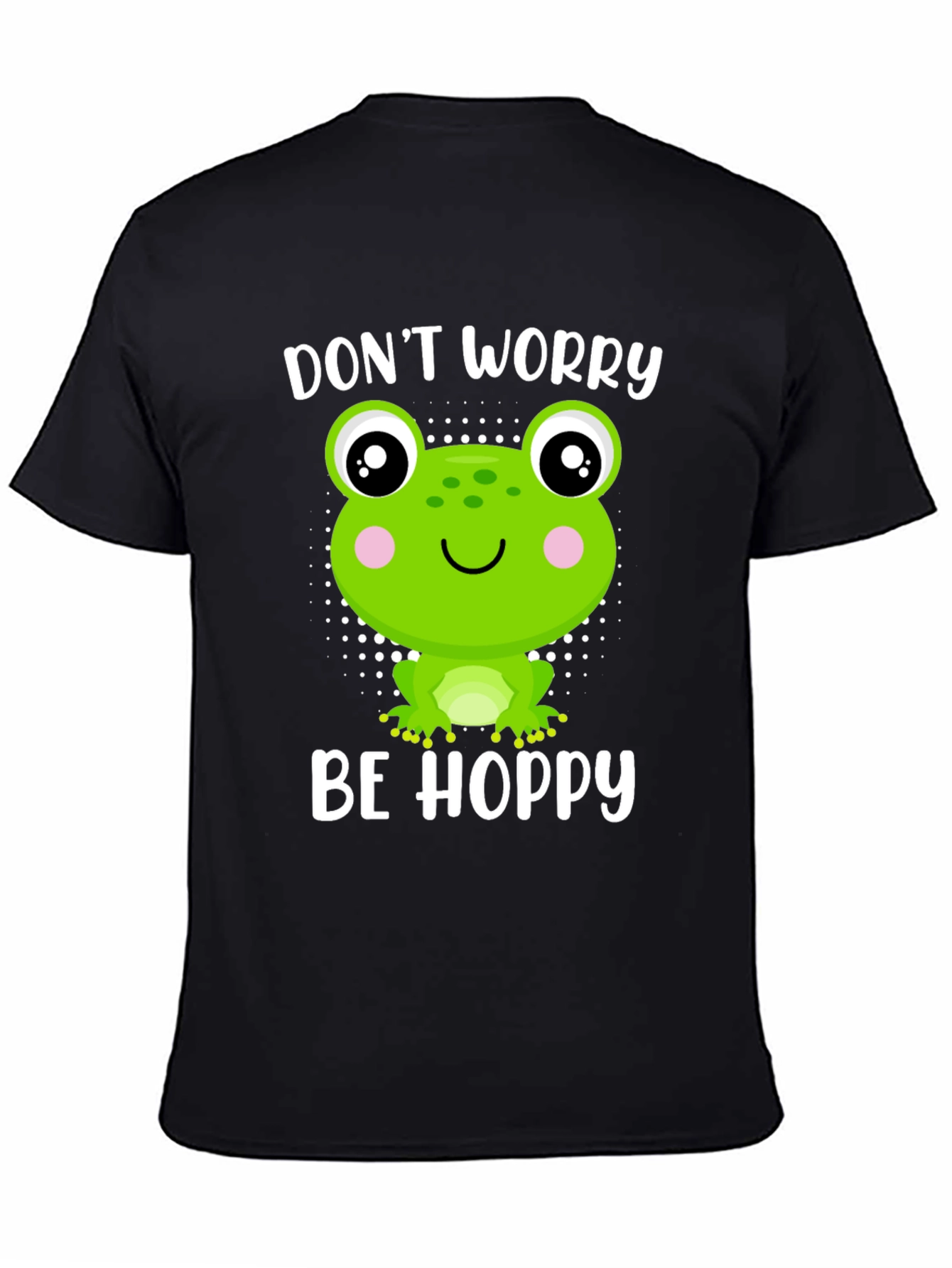 Dont Worry Be Hoppy Frog Graphic Tee