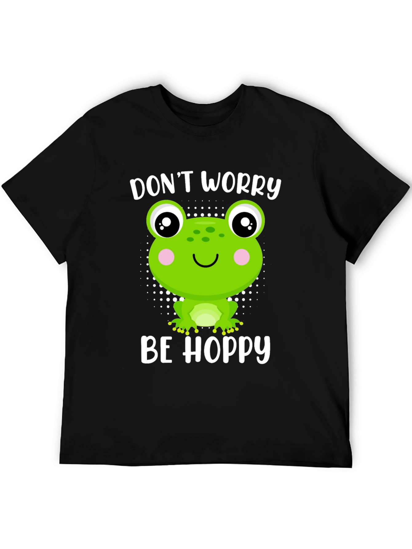 Dont Worry Be Hoppy Frog Graphic Tee