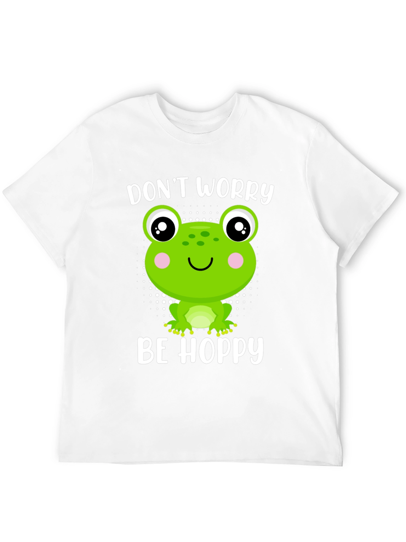 Dont Worry Be Hoppy Frog Graphic Tee