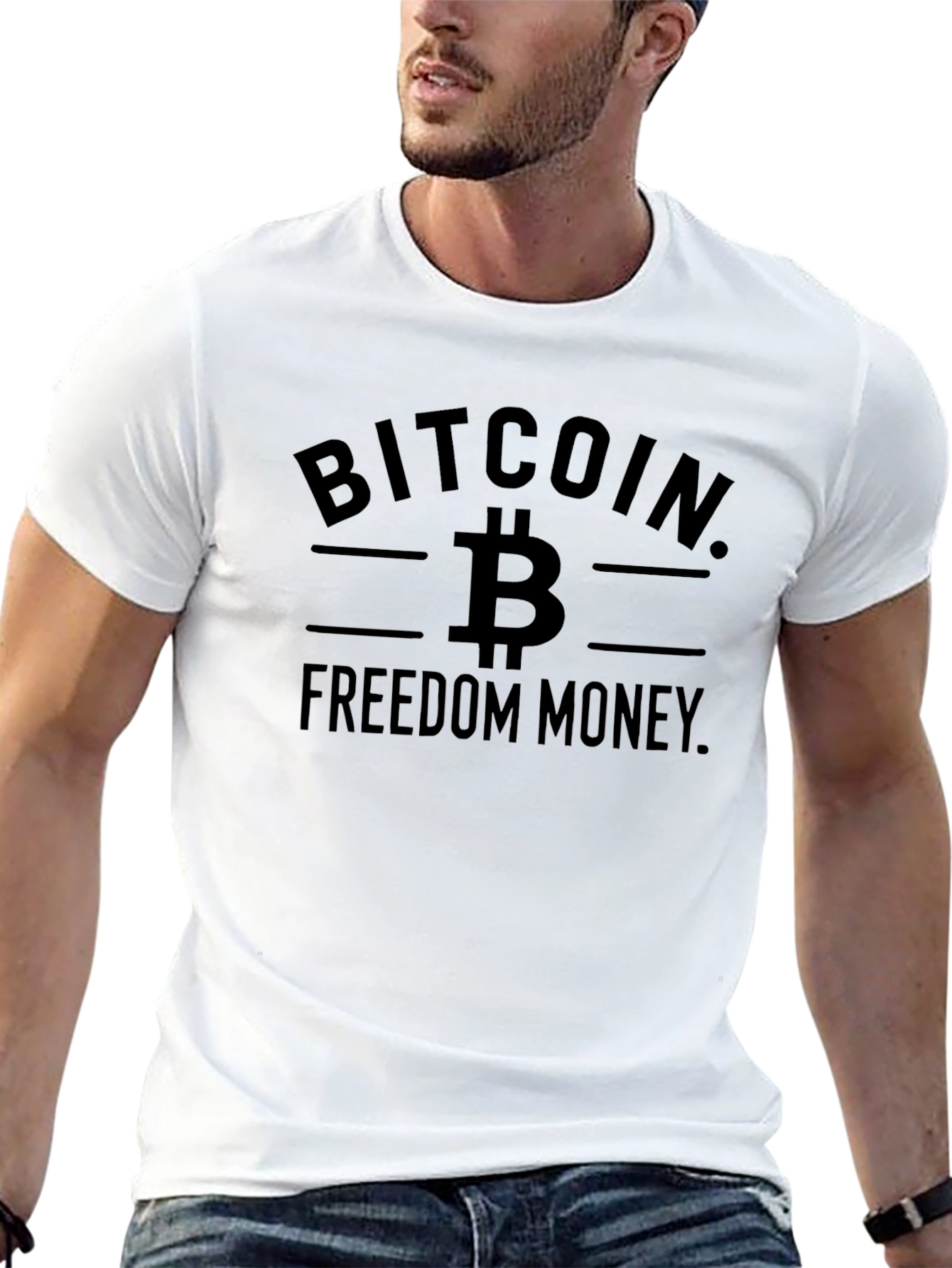 Bitcoin Freedom Money Graphic T-Shirt