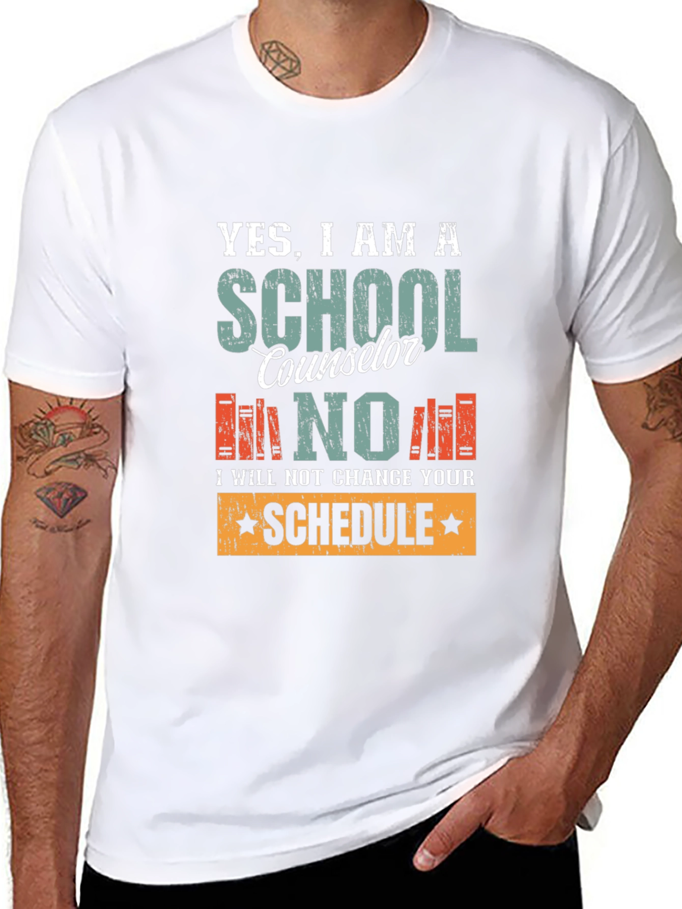 School Counselor T-Shirt: I Will Not Change Your Schedule