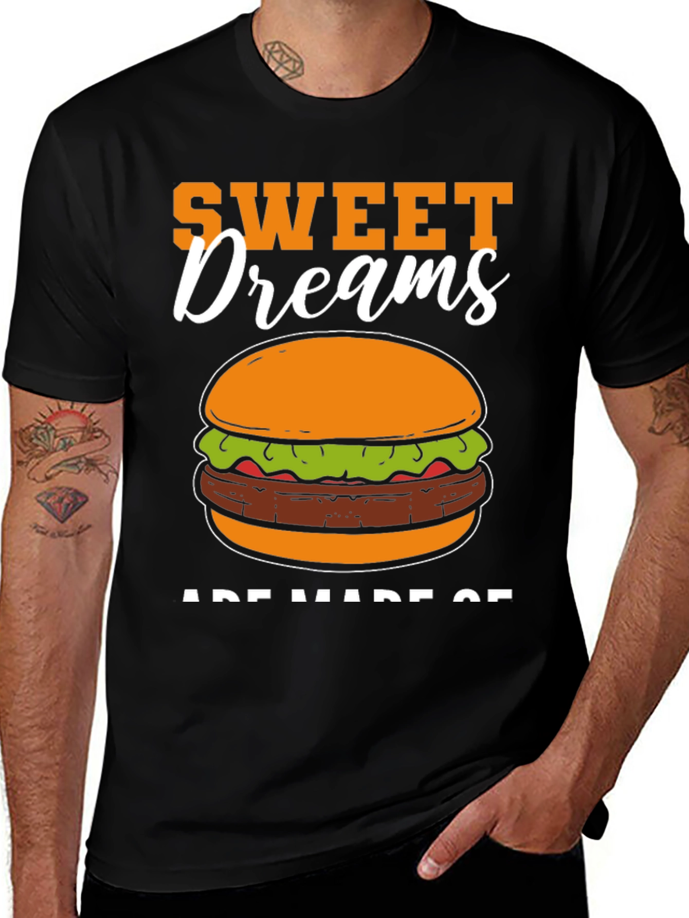 Sweet Dreams Burger Graphic T-Shirt