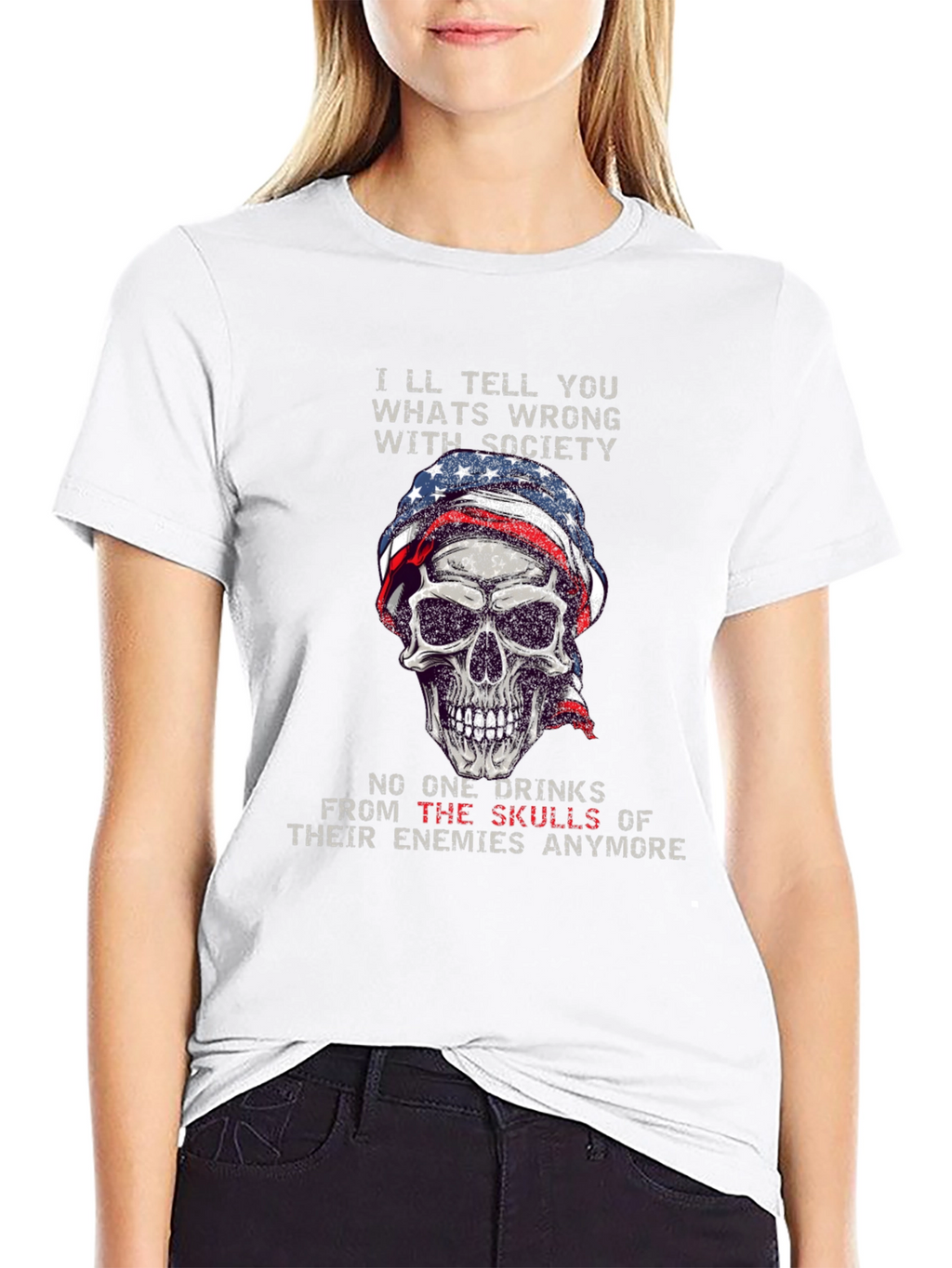 Skull Graphic T-Shirt - Societys Ills