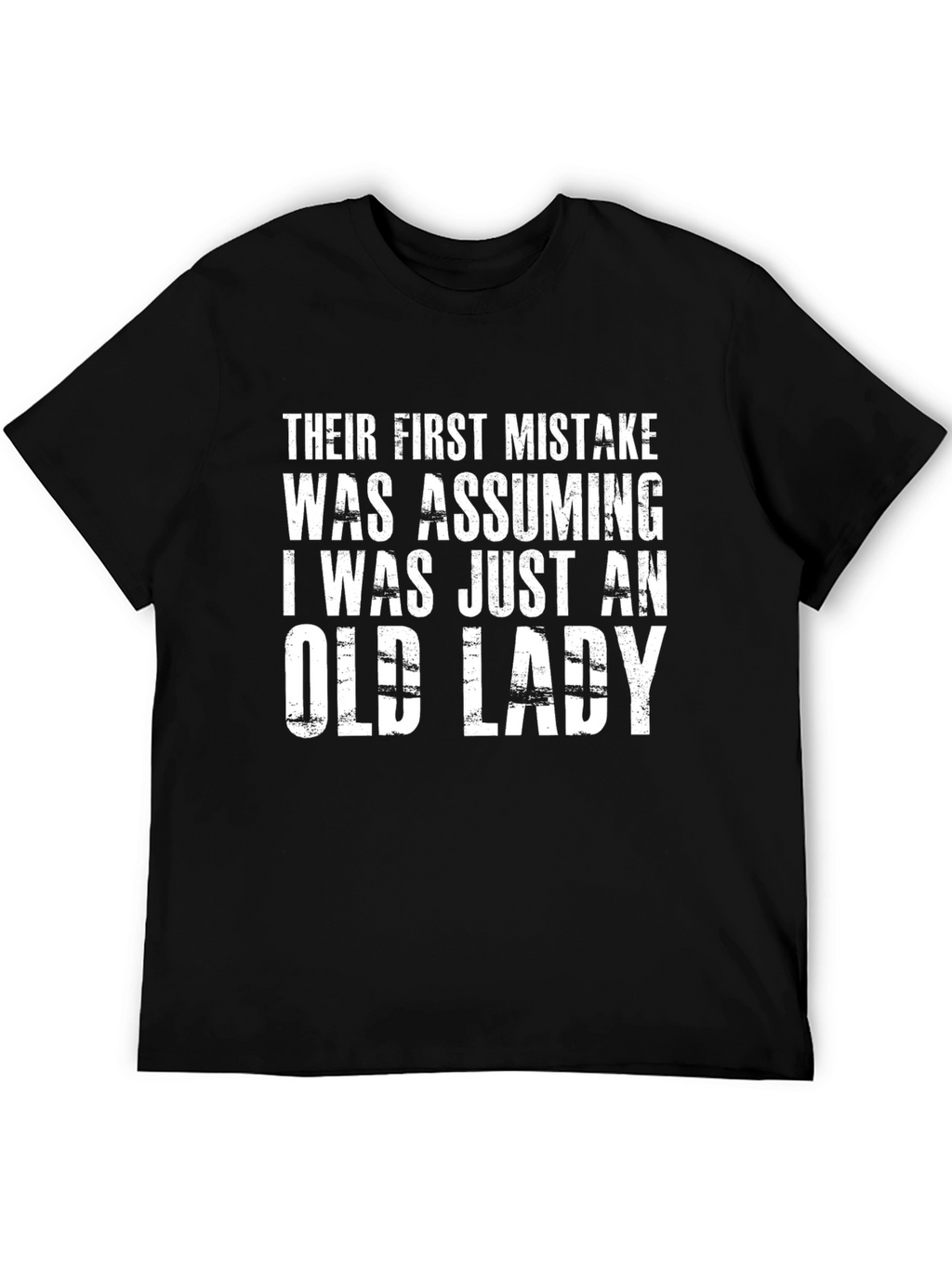 Funny Old Lady Graphic T-Shirt