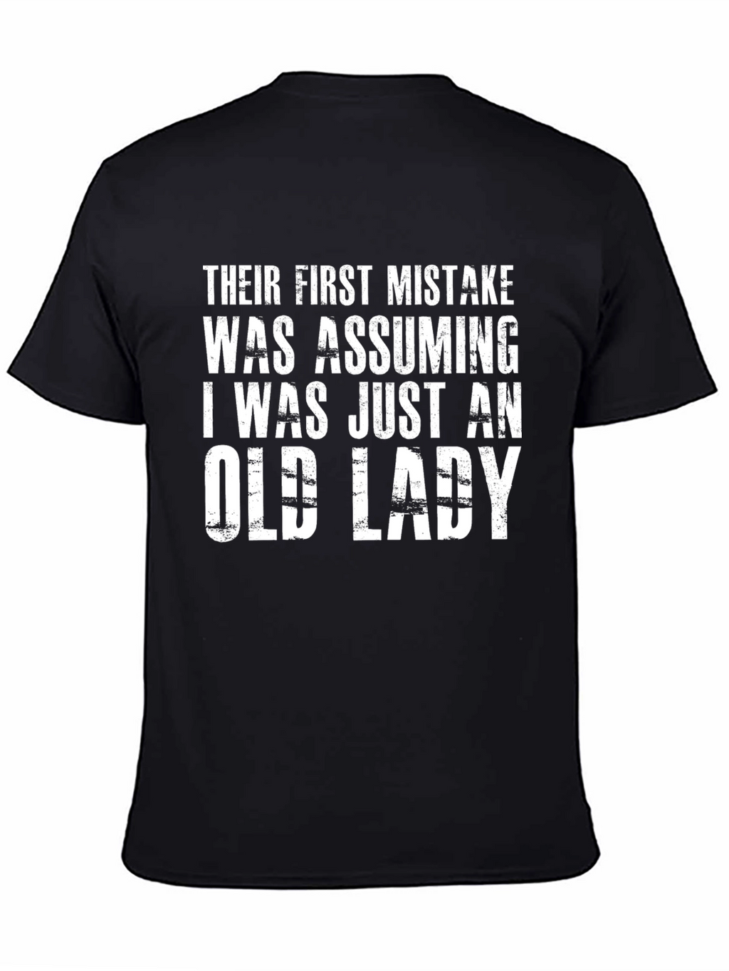 Funny Old Lady Graphic T-Shirt